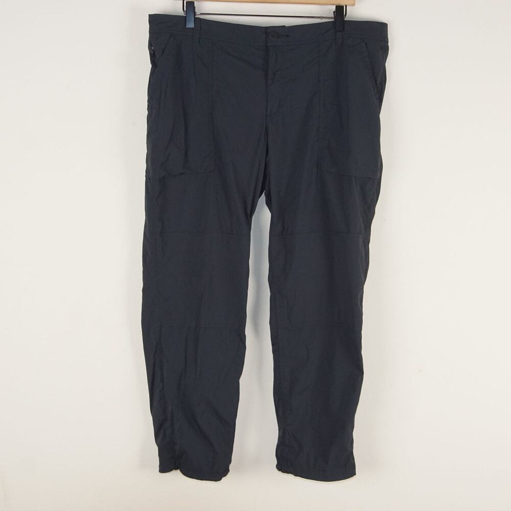 REI Co-Op Savanna Trails Black Lightweight Outdoor Ankle Pants Womens 16 Petite